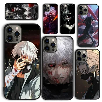Tokio Ghoul Ken Kaneki Primeru Telefon za iPhone 15 14 12 13 mini 6 7 8 PLUS X XS XR 11 PRO MAX SE 2020 Hrbtni Pokrovček Fundas Lupini