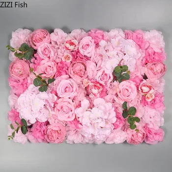 Umetne cvetne Rose Peony Tri-dimenzionalni Ozadju Dekoracijo Sten Ponaredek Cvet Prostem Nastavite Rekviziti Počitnice Dekoracijo