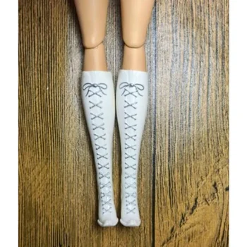Visoke pete Lutka ravno noge čevlji beli čevlji darila pripomočki za vaš 1/6 Bbie lutke TpQ88