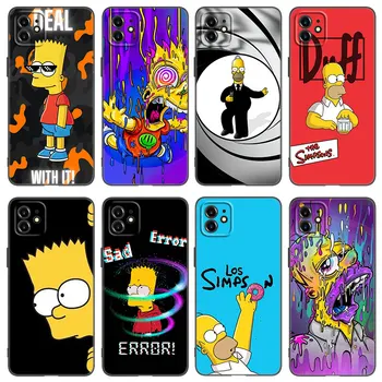Vroče Simpsons Fantje Primeru Telefon Za Apple iPhone 13 12 Mini 14 11 Pro XS Max 8 7 6S 6 Plus XR X SE 2020 2022 5S Mehko Črni Pokrov