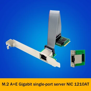 WGI210AT M. 2 A+E Single Port Gigabitno mrežno Kartico RJ45 Industrijskih nadzornih Ravni LAN Strežnik Omrežna Kartica