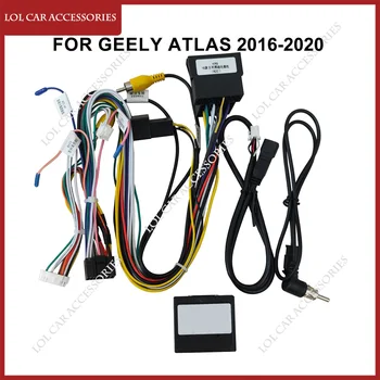 Za Geely Atlas 2016-2020 Avto Radio Stereo Android Player Napajalni Kabel Canbus Armaturna Plošča Okvir Napeljava Varnostni Pas