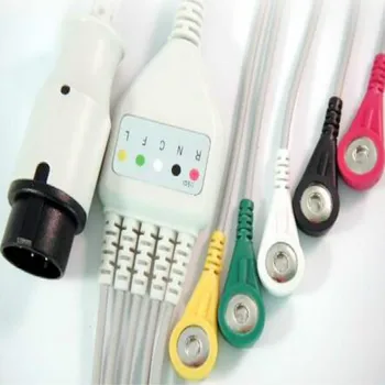 Združljiv Za Bionet BM3 Enega Kosa Bolnikov EKG Kabel 5 Vodi,6pin Ekg Leadwires Snap Koncu IEC Standard Bolnikov Monitor EKG Kabel